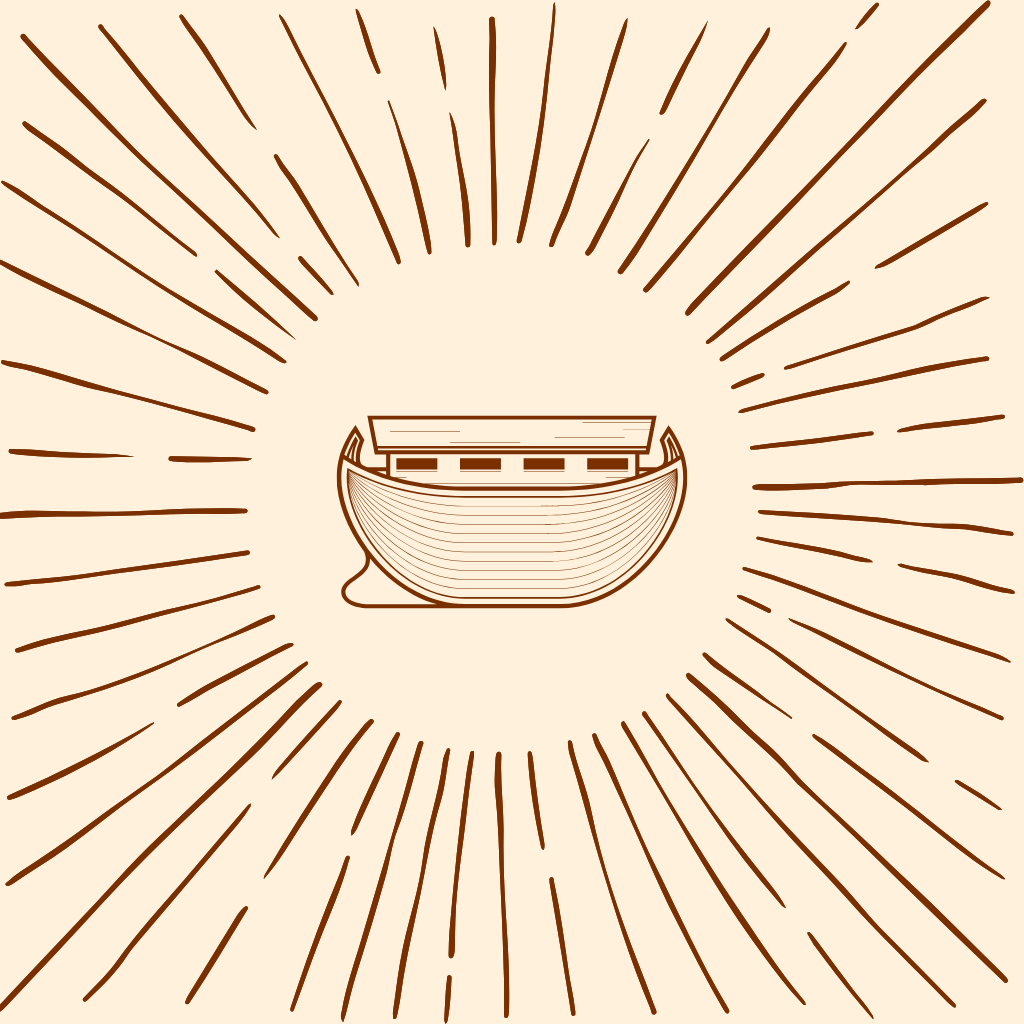 BudgetArk - hand-drawn ark with sunburst
